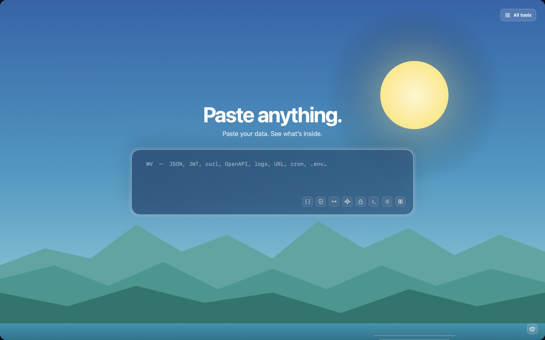 Paste anything on the Day landscape